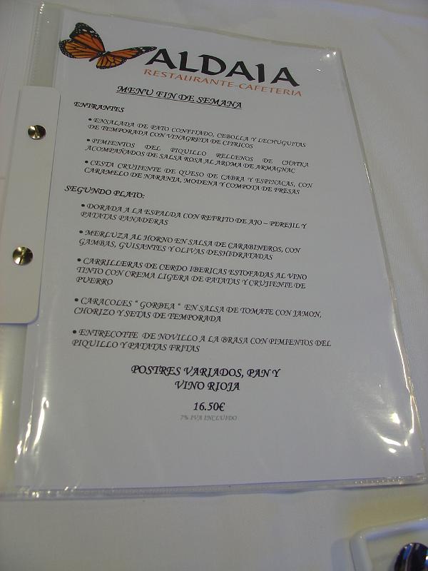 DSC00591.JPG - 1 May 2010. Aldaia Restaurante, Vitoria, Spain