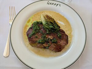 20250510_PXL130421860_Pixel7a-JEB Romney Marsh Barnsley chop, baby gem, wild garlic and hazelnut pesto