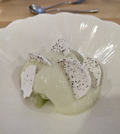 20230728_PXL2125949047_Pixel7a-JEB cucunber and mint sorbet and foam with peppered meringue