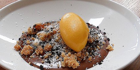 20160831_SAM_8047_ES71 main menu dessert: Rhubarb and ginger trifle