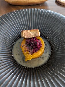 20251026_PXL124156059_Pixel7a-JEB foie gras, butternut squash, beetroot and tête de veau