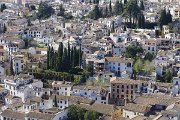 Alhambra, Andalusia, Granada, Spain, View from Alcazaba : Alhambra, Andalusia, Granada, Spain, View from Alcazaba