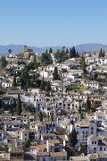 Alhambra, Andalusia, Granada, Spain, View from Alcazaba : Alhambra, Andalusia, Granada, Spain, View from Alcazaba