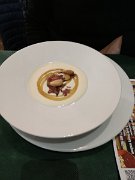 Almond soup with anchovies, Andalusia, Cordoba, La Taberna del Rio, Spain : Almond soup with anchovies, Andalusia, Cordoba, La Taberna del Rio, Spain