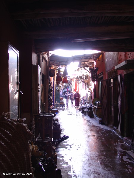 Marrakech001.jpg - wet streets of the souk