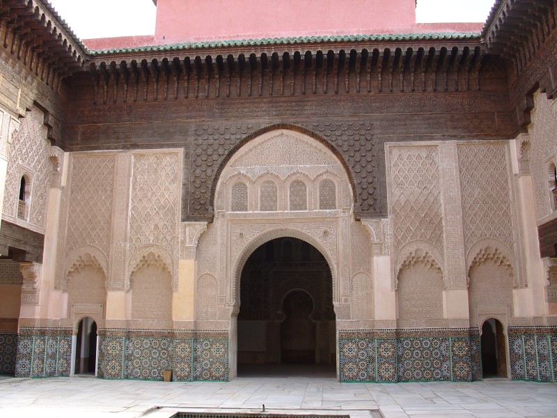 Marrakech114.jpg - Ben Youssef Medersa (14th century)