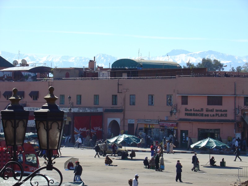 Marrakech164.jpg - Atlas mountains from Jemaa El Fna cafe balcony